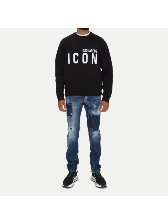 Dsquared2 Dsquared2 Mikina S79GU0004 S25515 Černá Regular Fit