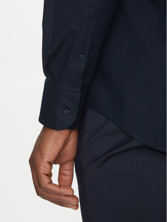BOSS BOSS Koszula H-HANK-spread-C1-222 50539227 Granatowy Slim Fit