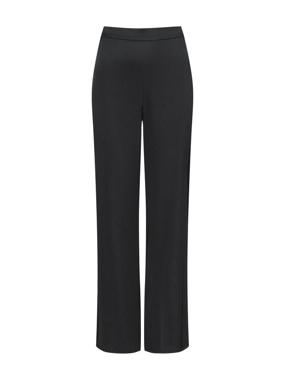 Esotiq Esotiq Spodnie materiałowe 46106 Czarny Regular Fit