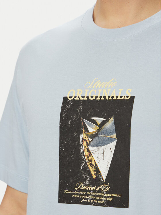 Jack & Jones Jack & Jones T-Shirt Norrebro Photo 12291022 Μπλε Regular Fit