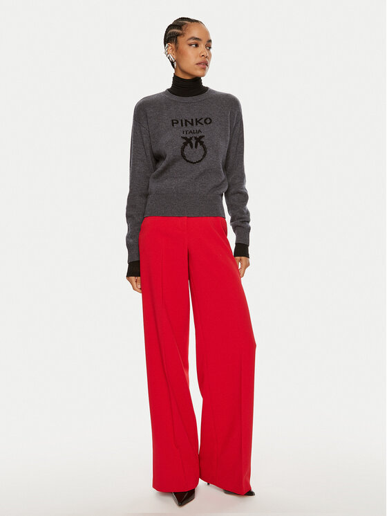PINKO Pinko Pulover Burgos 100414 Y7Z4 Siva Regular Fit