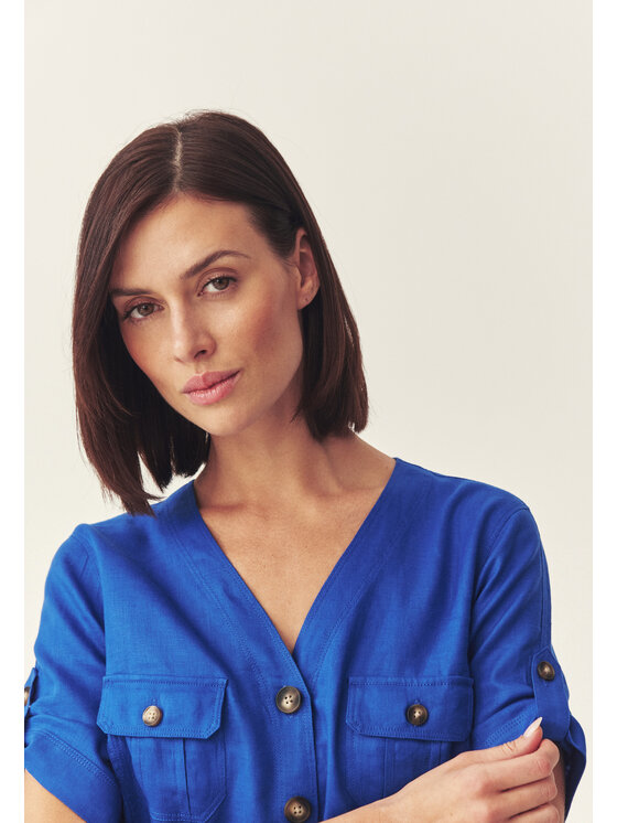 TATUUM TATUUM Každodenné šaty SOFORIA Modrá Shirt Fit