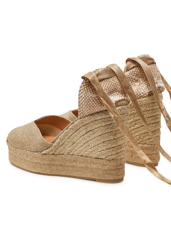 Castañer Castañer Espadryle Chiara/8Ed/032 023196 Złoty