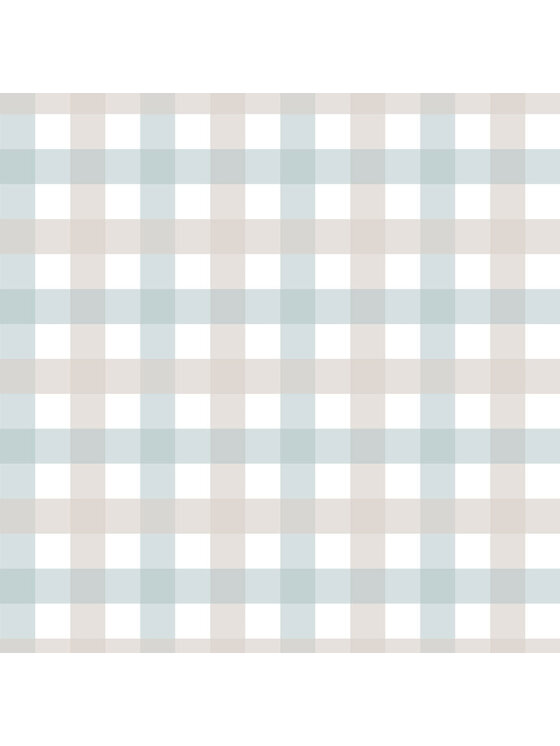 Tapeta Dekornik, Provence check beige blue small