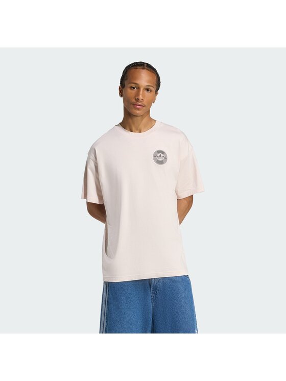 adidas Męski T-Shirt, rozmiar L, Różowy, 156501