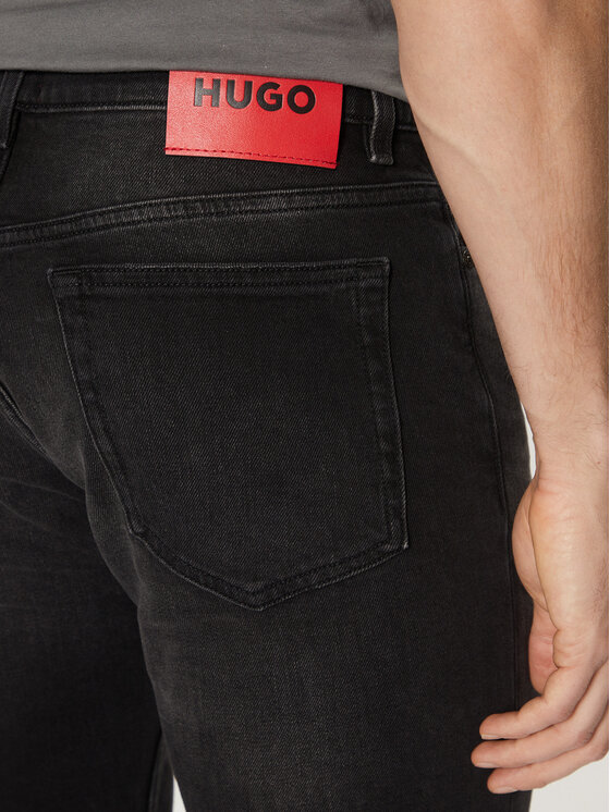 HUGO HUGO Jeans hlače 50530597 Črna Slim Fit