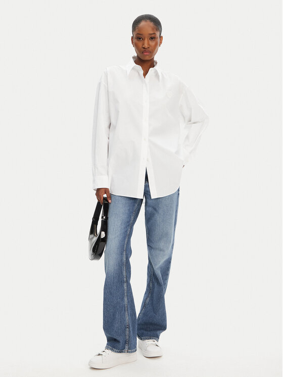 HUGO HUGO Košile Elisana 50542985 Bílá Relaxed Fit