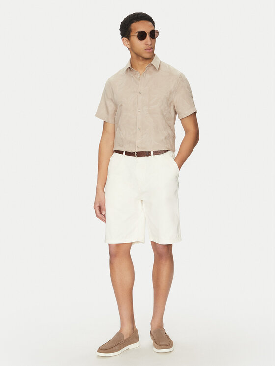 Guess Guess Cămașă M5GH26 WH7V2 Bej Regular Fit