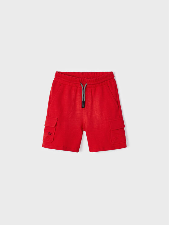 Mayoral Mayoral Шорти от плат 3222 Червен Regular Fit
