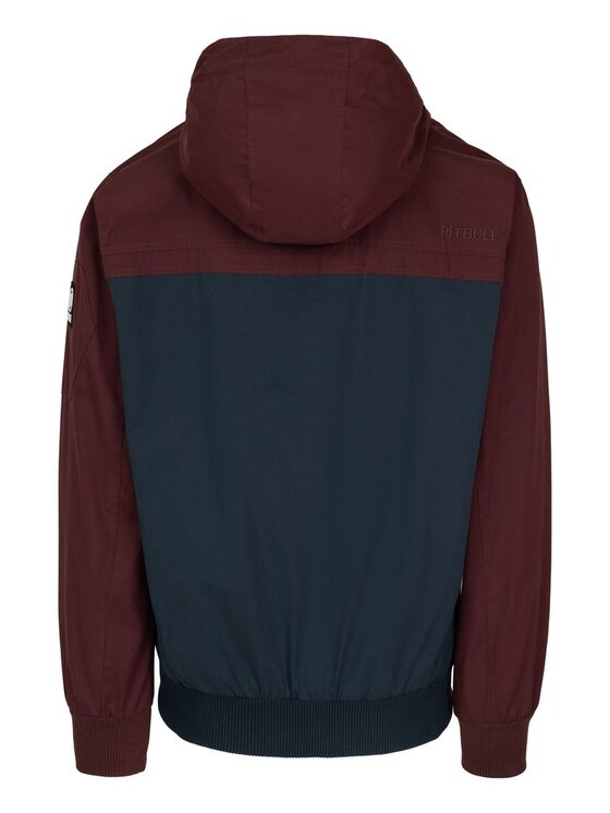 PITBULL PITBULL Kurtka przejściowa Kurtka przejściowa męska z kapturem 2 Color Longwood XXL Granatowy Regular Fit
