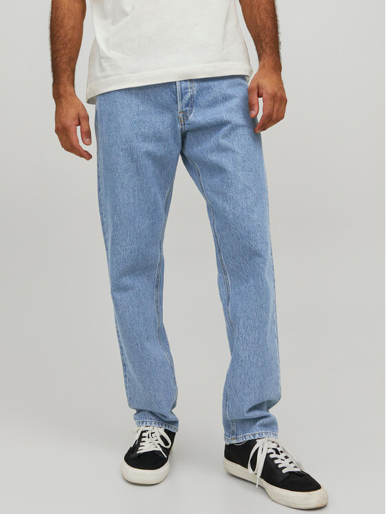 Jack&Jones Jeans hlače Chris 12223529 Modra Relaxed Fit