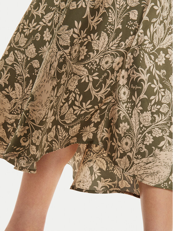 Pepe Jeans Pepe Jeans Spódnica midi Piety PL901162 Zielony Regular Fit