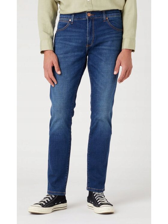 Wrangler Wrangler Jeansy Larston 812 Niebieski Slim Fit