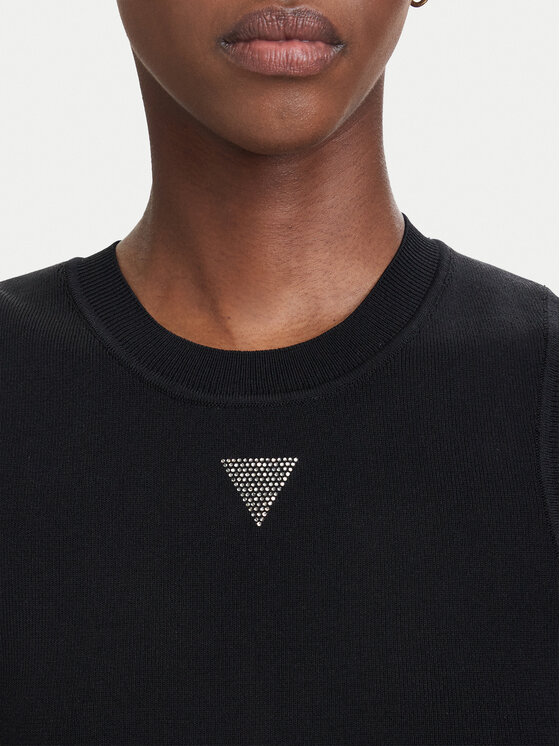 Guess Guess топ W4GZ34 Z3F40 Черен Slim Fit