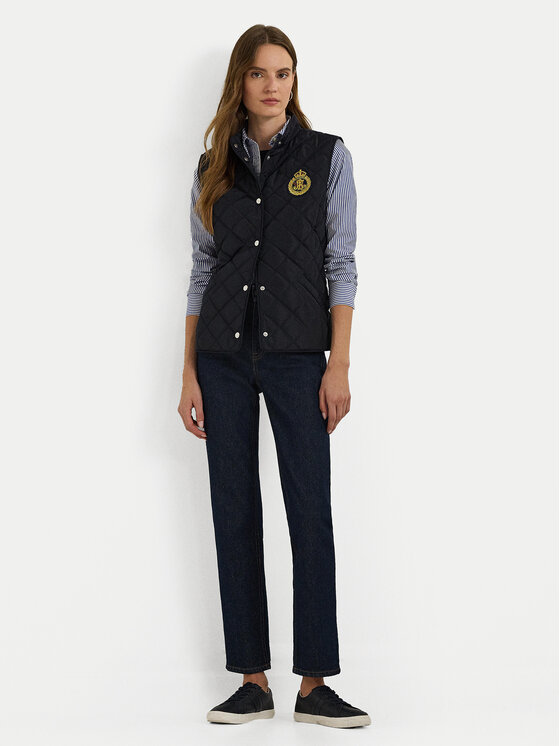 LAUREN RALPH LAUREN LAUREN RALPH LAUREN Bezrękawnik 297951276004 Granatowy Straight Fit