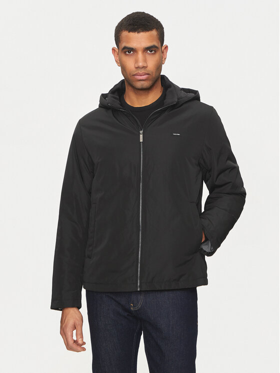 Calvin Klein Calvin Klein Bunda pro přechodné období K10K113005 Černá Regular Fit