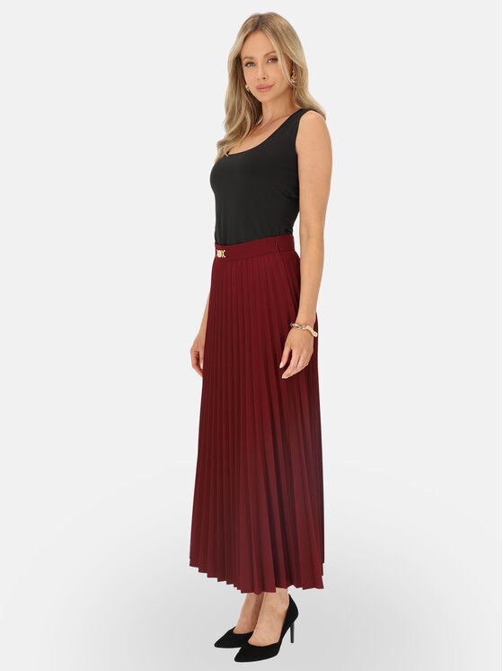 L’AF L’AF Spódnica maxi Lorin Bordowy Regular Fit
