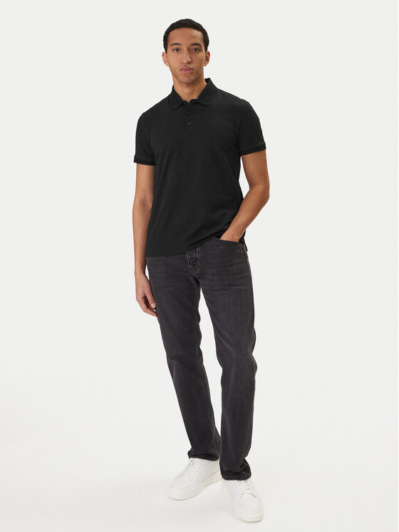Calvin Klein Jeans Calvin Klein Jeans Polokošile Classic Monogram LV04RD255G Černá Regular Fit