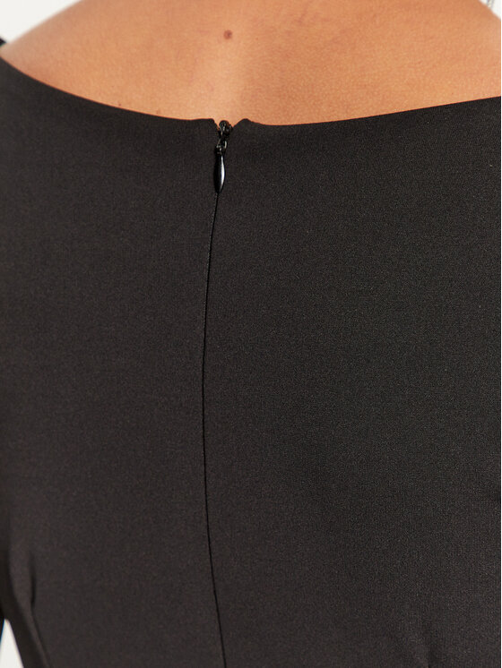 Rinascimento Rinascimento Koktel haljina CFC0114860003 Crna Slim Fit