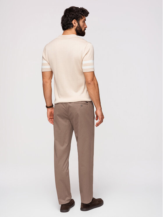 Ombre Ombre Chinosy OM-PACP-0293 Brązowy Chino Fit