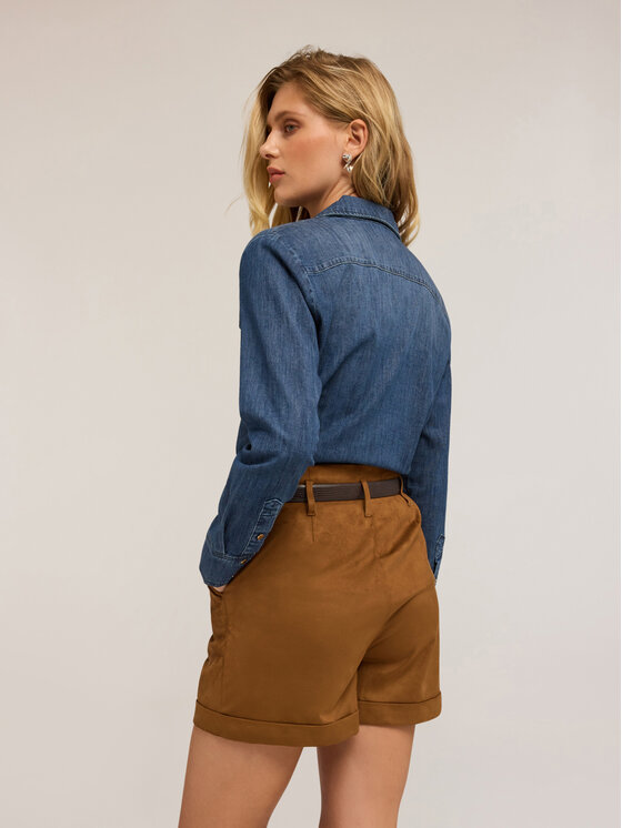 Motivi Motivi Camicia 5452Q000829N034 Blu Slim Fit