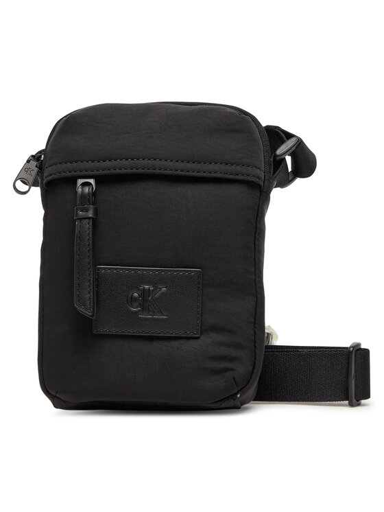 Calvin Klein Jeans Geantă crossover Metro Nylon Reporter Bag LV04G3089G Negru
