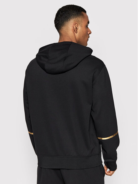 Armani Exchange Armani Exchange Džemperis ar kapuci 3LZMNA Z9N1Z 02DX Melns Relaxed Fit