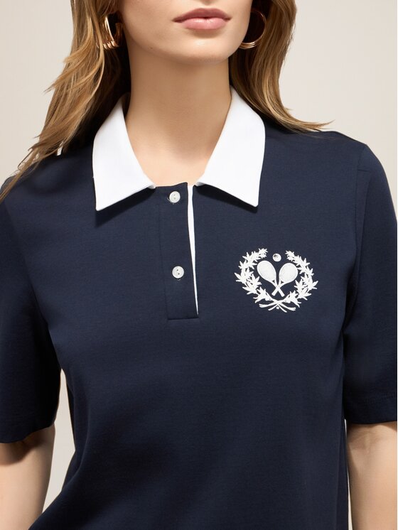 Oltre Oltre T-shirt G068J004288N034 Blu Regular Fit