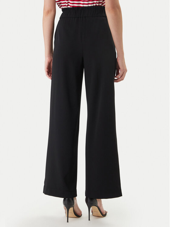 Morgan Morgan Spodnie palazzo 242-PBIRD Czarny Wide Leg