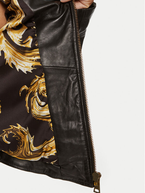 Versace Jeans Couture Versace Jeans Couture Lederjacke 77HAVP04 CP009 Schwarz Regular Fit