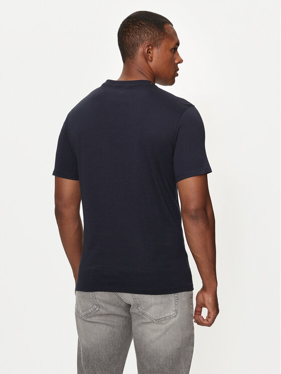 Guess Jeans Guess Jeans Marškinėliai M4YI50 K8HM0 Tamsiai mėlyna Slim Fit