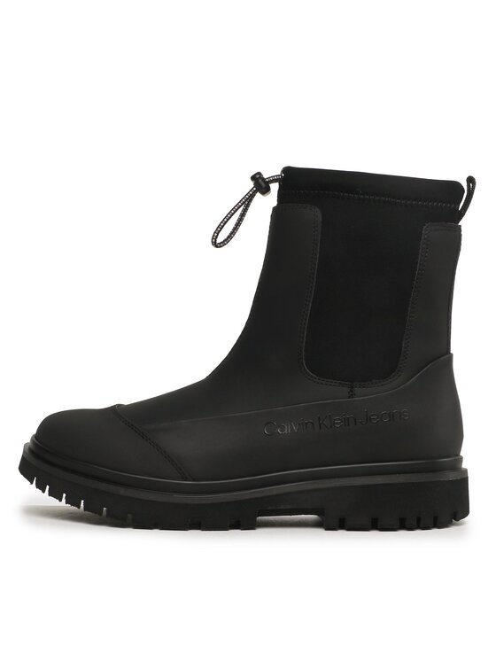 Calvin Klein Jeans Calvin Klein Jeans Μποτάκια Chunky Combat Chelsea Boot Rub YW0YW01065 Μαύρο
