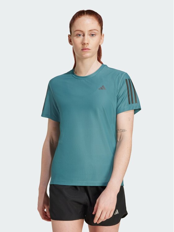 adidas adidas Koszulka techniczna Own The Run Zielony Regular Fit