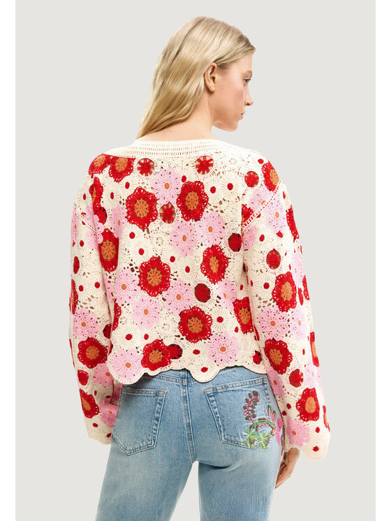 Desigual Desigual Πουλόβερ JERS_NORUEGA Μπεζ Casual Fit