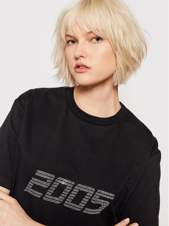 2005 2005 T-Shirt Unisex Signature Tee Černá Relaxed Fit