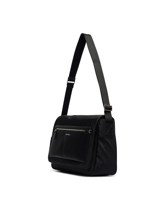 Calvin Klein Calvin Klein Torebka Ssnl Raised Logo Flap Messenger LV04D3501G Czarny
