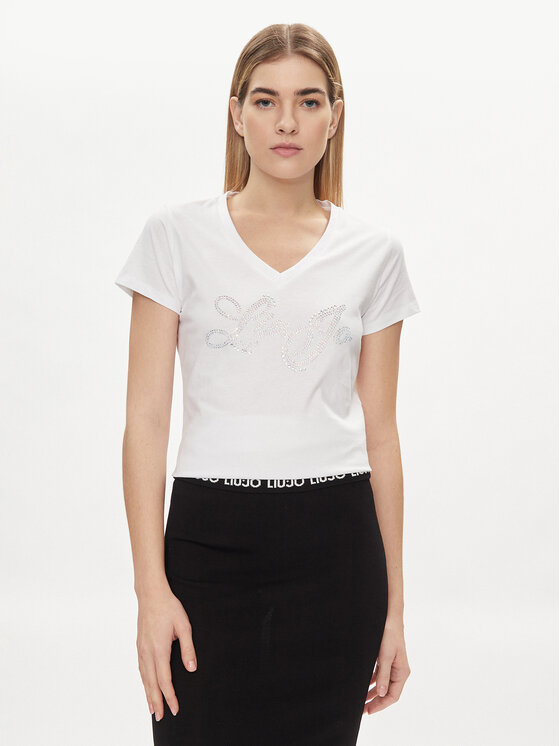 Liu Jo Liu Jo Tričko MA4337 JS923 Écru Regular Fit