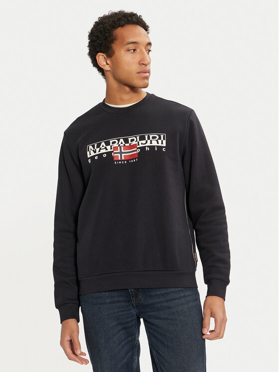 Napapijri Napapijri Sweatshirt B-Aylm NP0A4I1F Schwarz Regular Fit