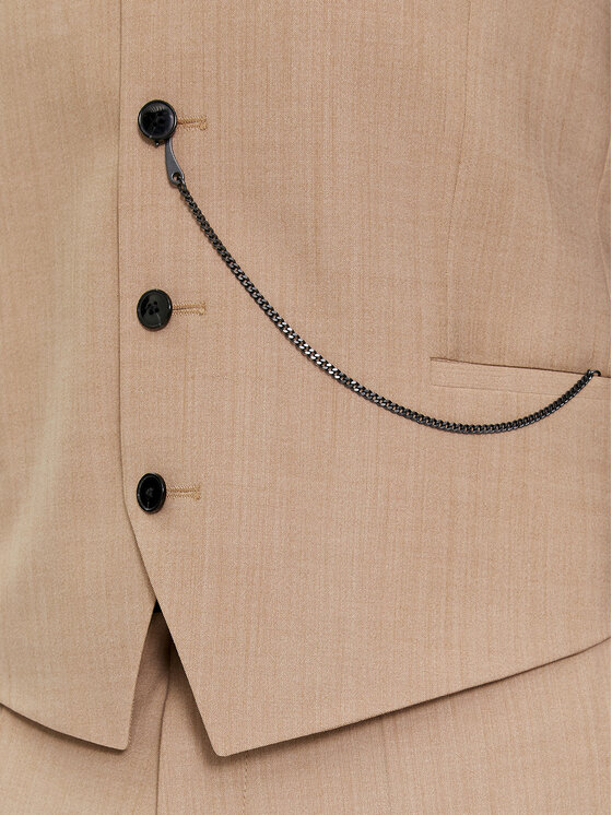 HUGO Hugo Abito completo Hesten 50509390 Beige Extra Slim Fit