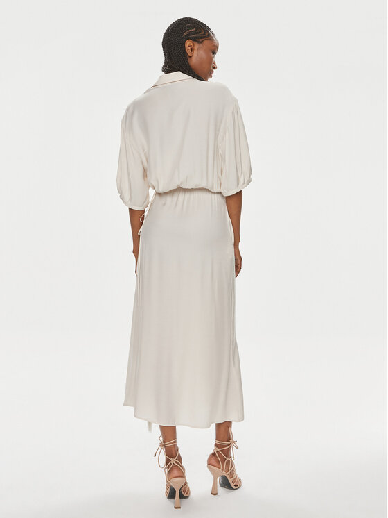 PINKO PINKO Sukienka codzienna Macbeth 103561 A1WV Beżowy Relaxed Fit