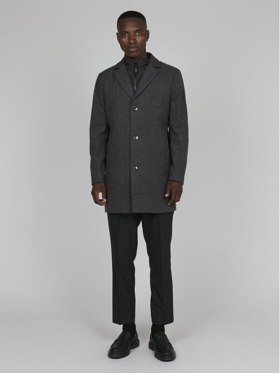 Matinique Matinique Vuneni kaput 30206267 Siva Regular Fit
