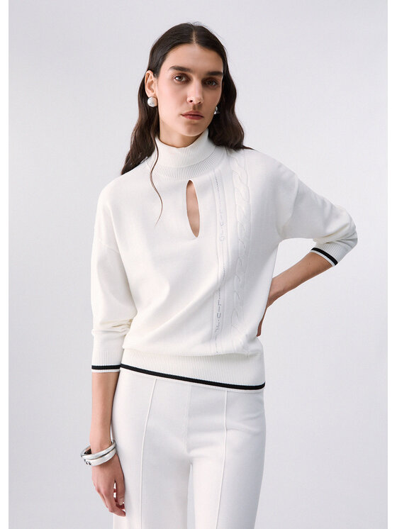 Liu Jo Liu Jo Felpa TF6193MS63LV9382 Bianco Regular Fit