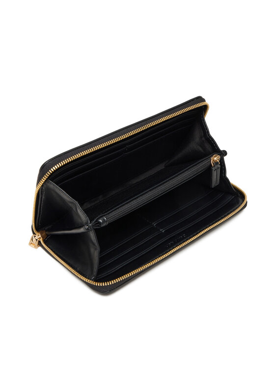 Calvin Klein Calvin Klein Μεγάλο Πορτοφόλι Γυναικείο Bold Ck Long Zip Around LV04F1077G Μαύρο