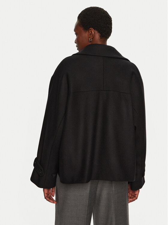 IVY OAK IVY OAK Cappotto di lana Janet IO119101 Nero Regular Fit