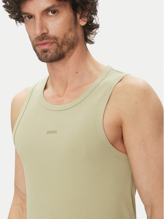 HUGO HUGO Tank top marškinėliai Dapota 50542089 Žalia Slim Fit