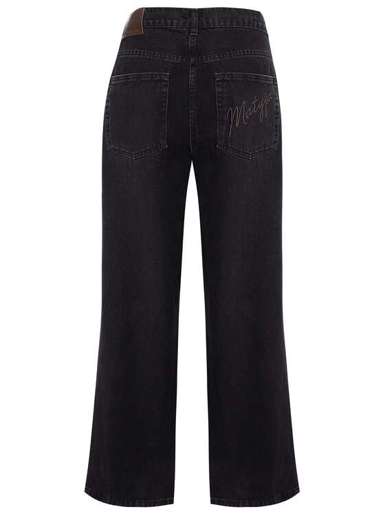 Magda Matyja Magda Matyja Jeansy BROOKLYN JEANS Czarny Loose Fit