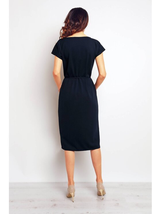 Infinite You Infinite You Sukienka letnia M085 Granatowy Basic Fit