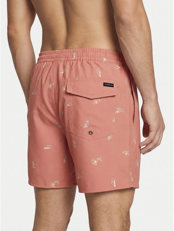 Quiksilver Quiksilver Pantaloni scurți pentru înot Stretch Printed Volley 16 EQYJV04217 Roz Regular Fit