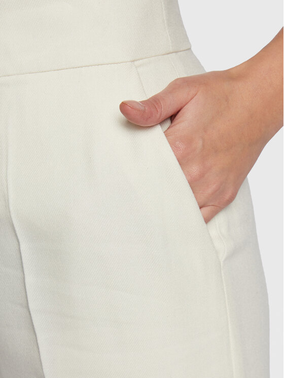 MVP Wardrobe MVP Wardrobe Παντελόνι υφασμάτινο Lady Liberty MVPI2PA046.0PN0034 Λευκό Relaxed Fit