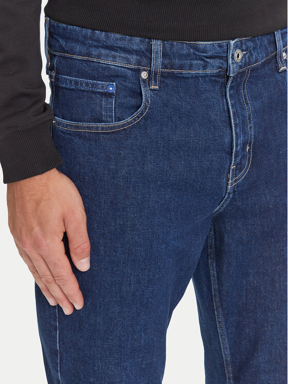 Karl Lagerfeld Jeans Karl Lagerfeld Jeans Jeans hlače A3M10052 Mornarsko modra Slim Fit